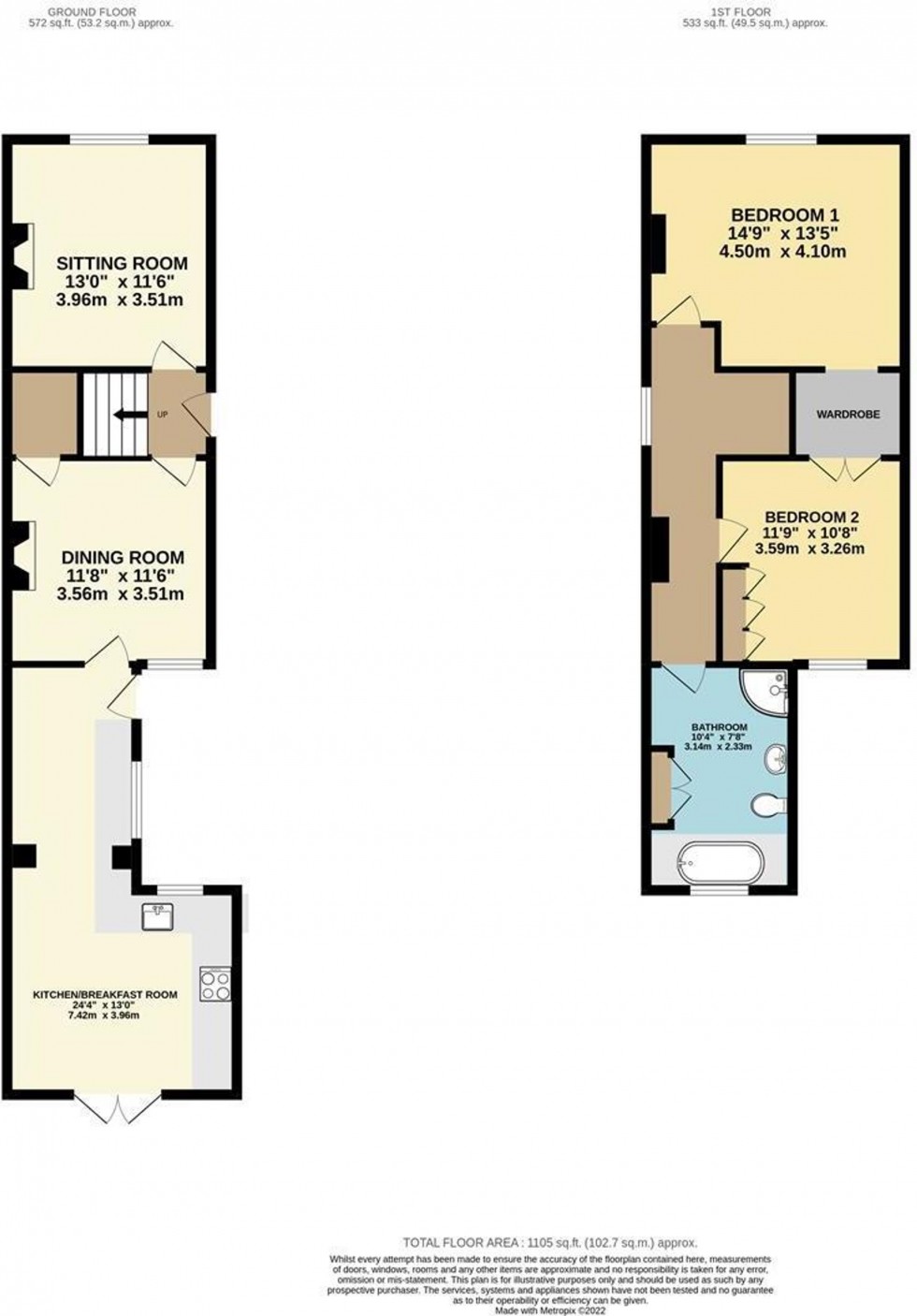 Floorplan for Queen Street, Newmarket, CB8