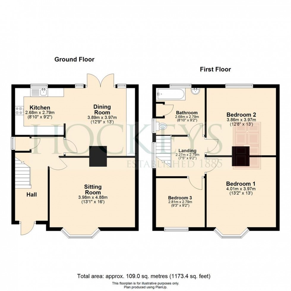 Floorplan for Clay Street, Soham, CB7