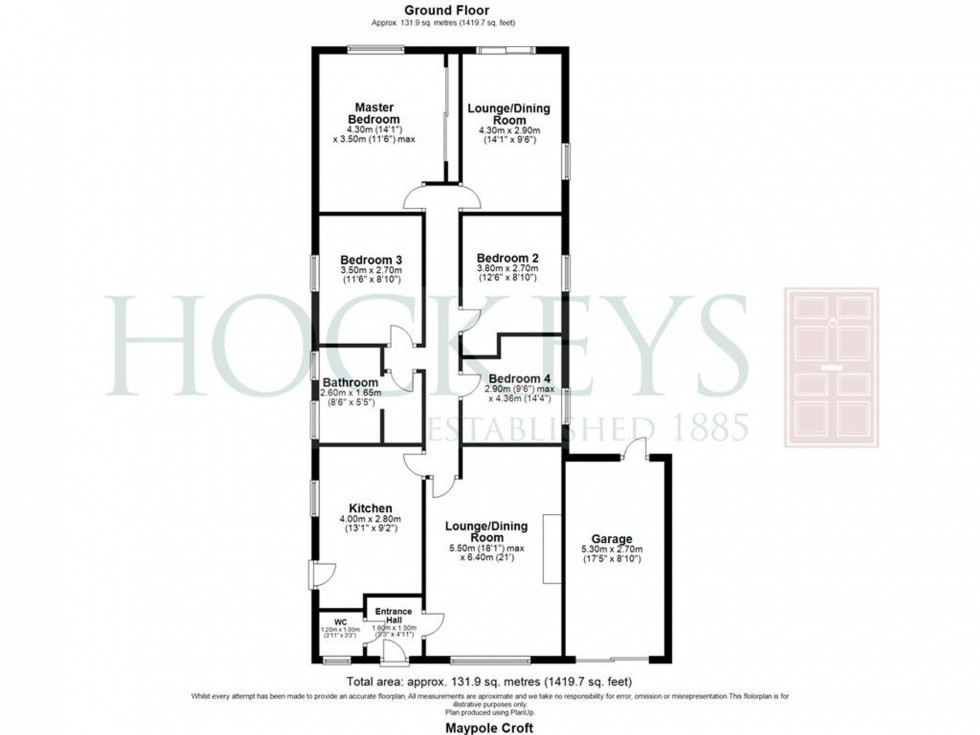 Floorplan for Maypole Croft, West Wickham, CB21