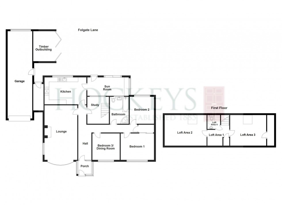 Floorplan for Folgate Lane, Walpole St. Peter, PE14