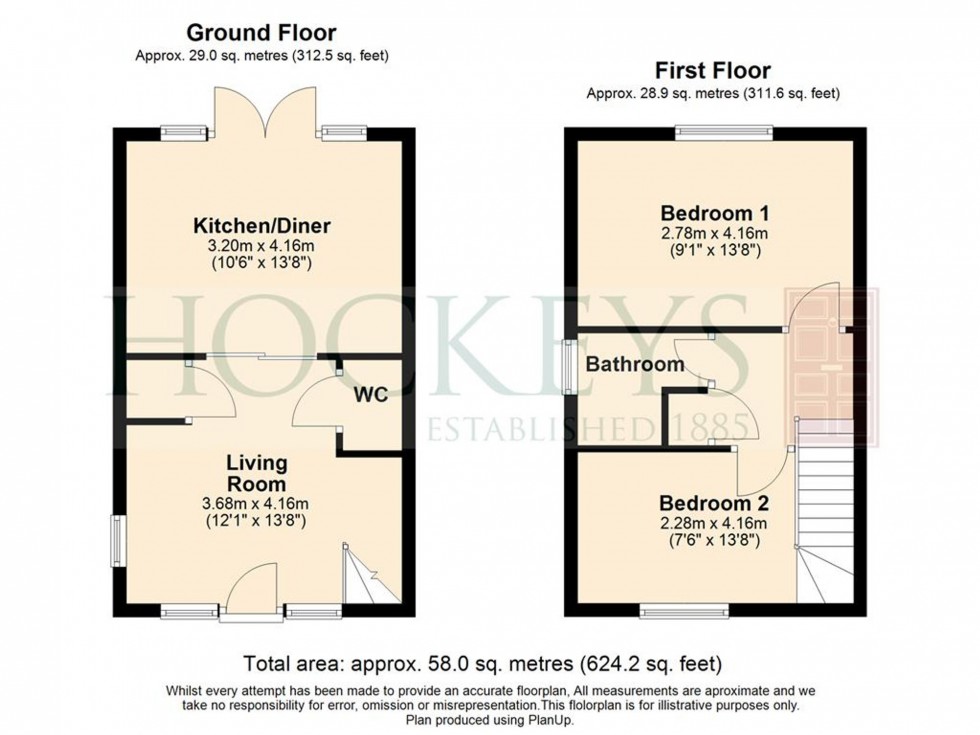 Floorplan for Markham Close, Cambridge, CB4