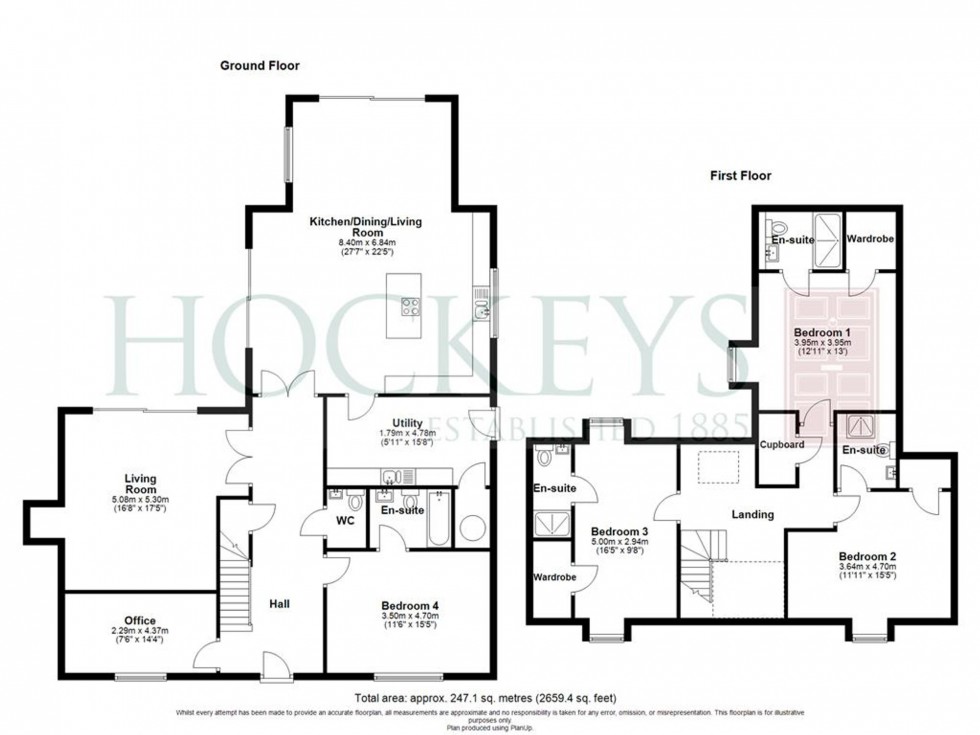 Floorplan for Robins Lane, Lolworth, CB23
