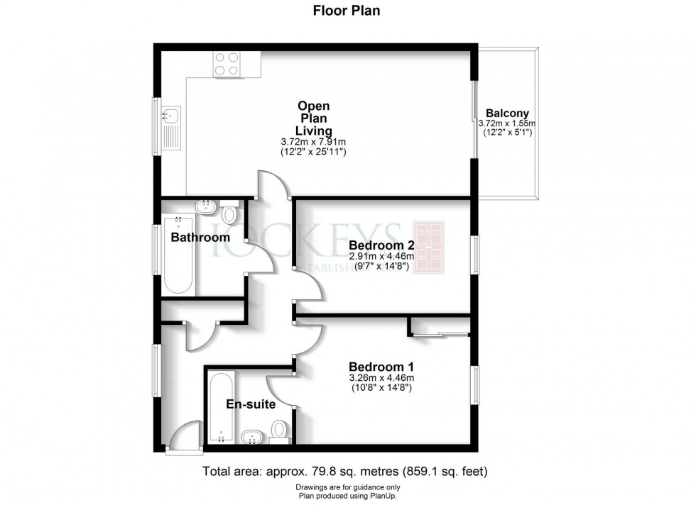 Floorplan for Pinks Close, Cambridge, CB1