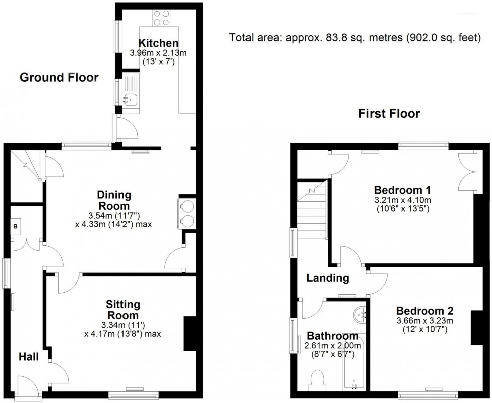 Floorplan for The Street, Snailwell, CB8