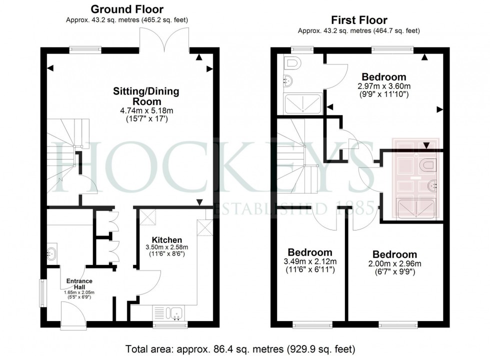 Floorplan for Wesley Way, Witchford, CB6