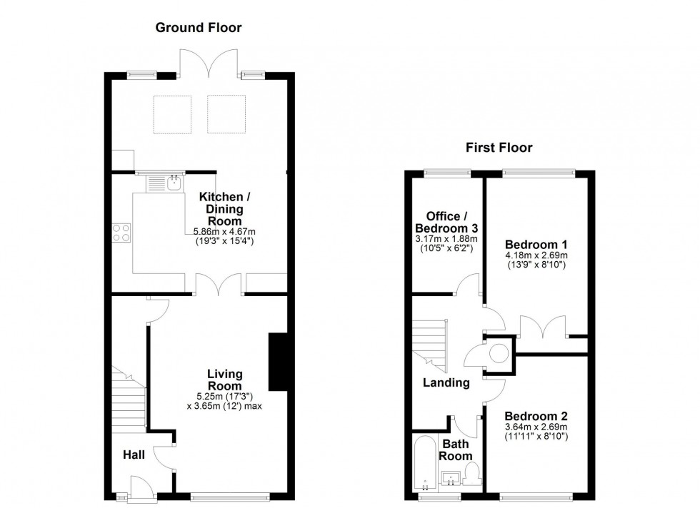 Floorplan for Long Lane, Willingham, CB24