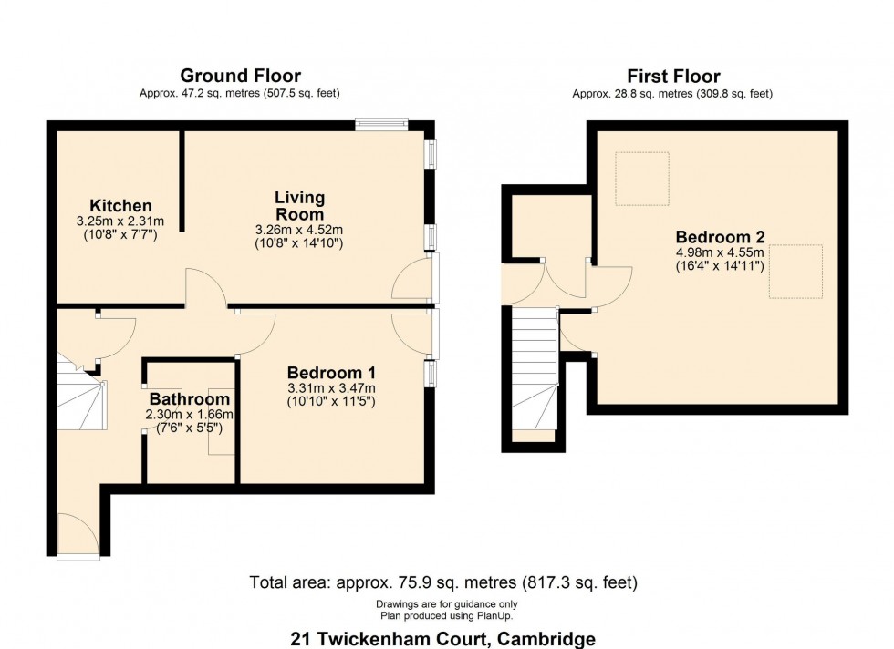 Floorplan for Arbury Road, Twickenham Court Arbury Road, CB4