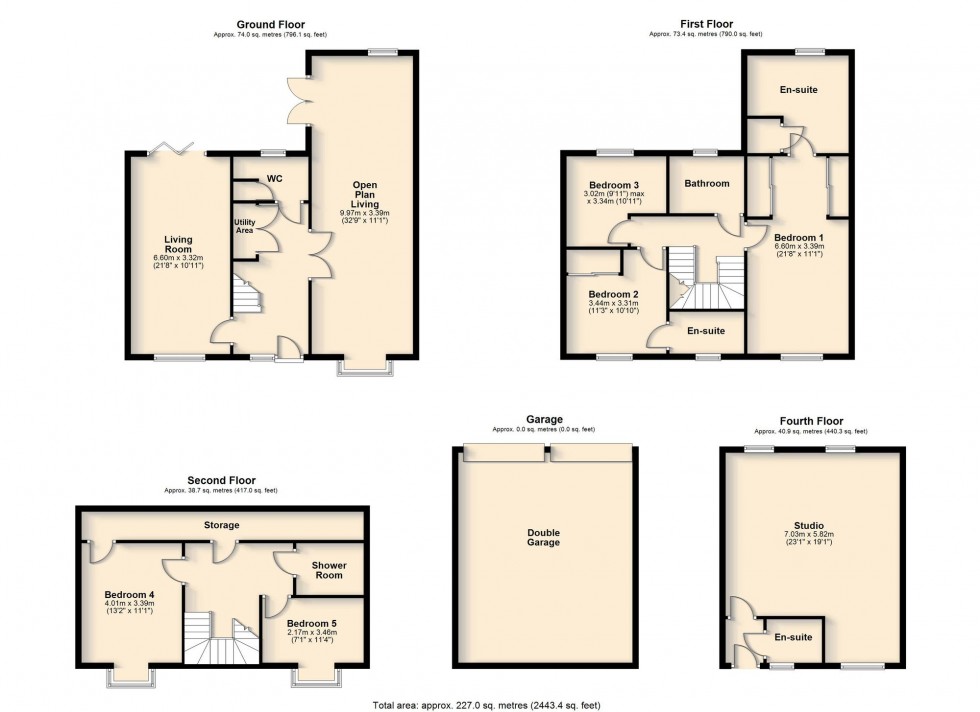 Floorplan for One Tree Road, Trumpington, CB2
