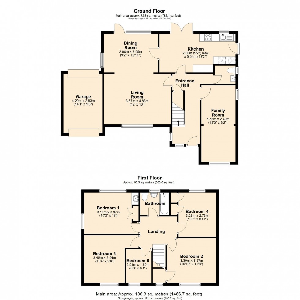 Floorplan for Thornton Close, Girton, CB3