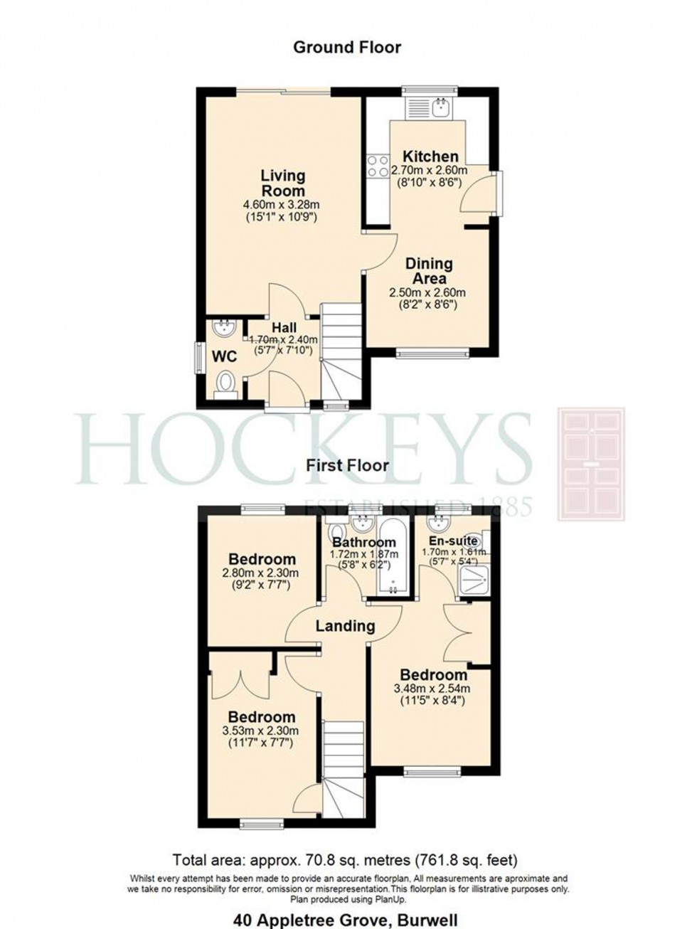 Floorplan for Appletree Grove, Burwell, CB25