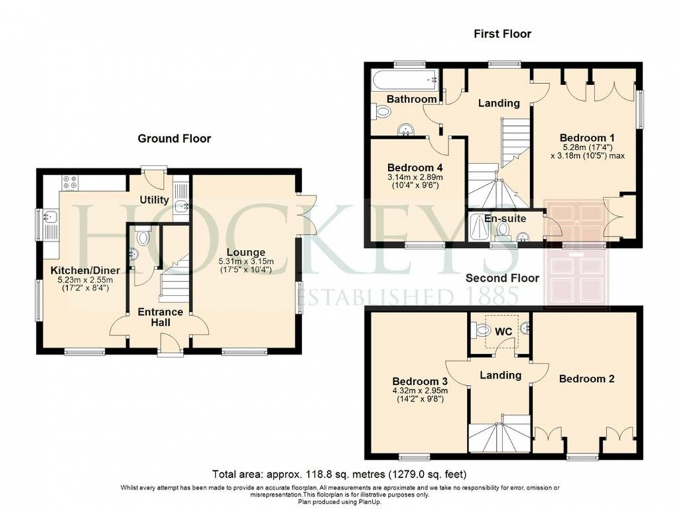 Floorplan for Kides Crescent, Longstanton, CB24