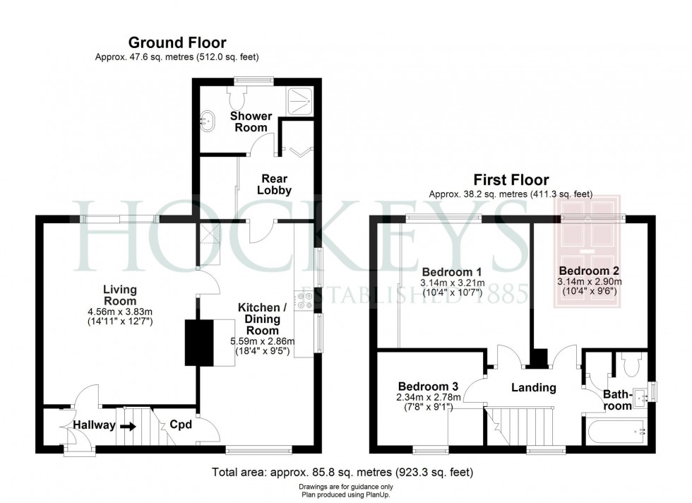 Floorplan for Woody Green, Girton, CB3