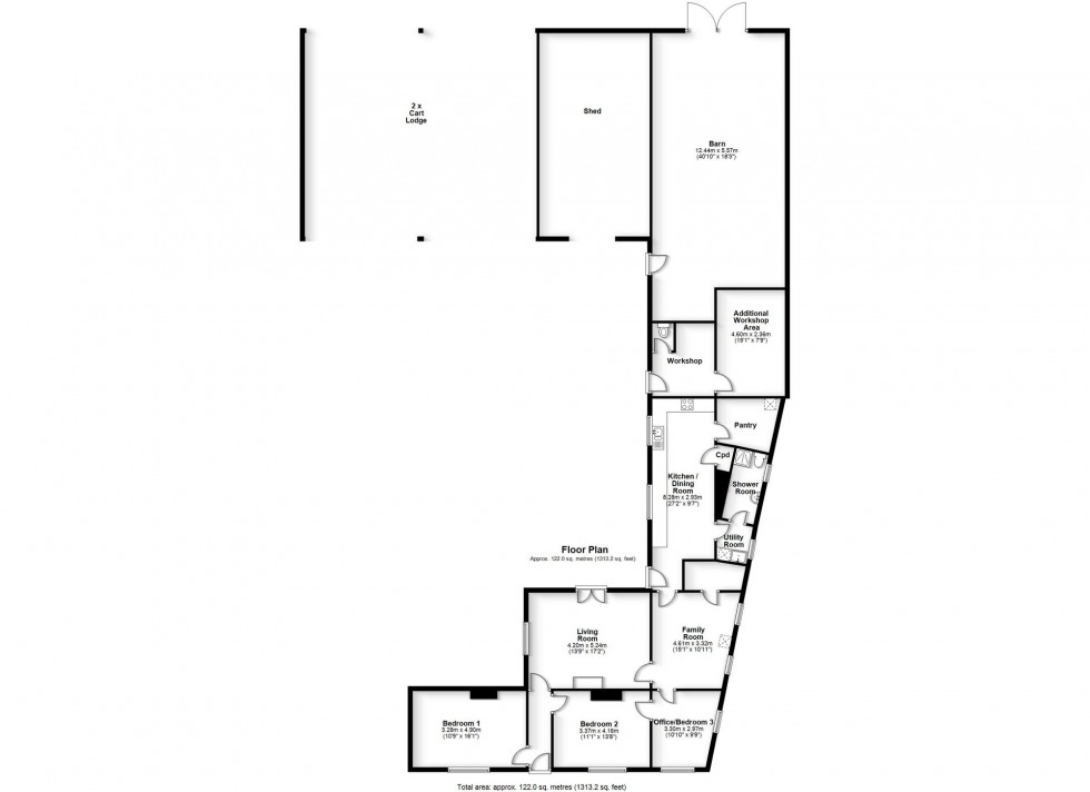Floorplan for Overcote Road, Over, CB24