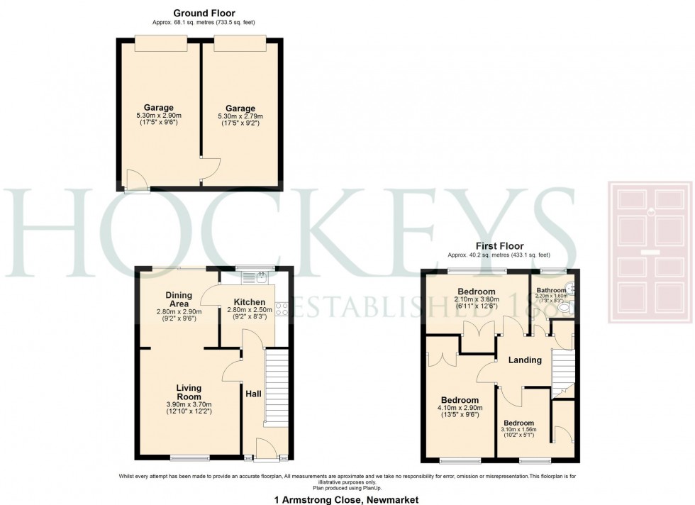 Floorplan for Armstrong Close, Newmarket, CB8