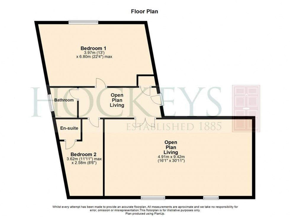 Floorplan for Mill Road, Ashtead Court, CB1
