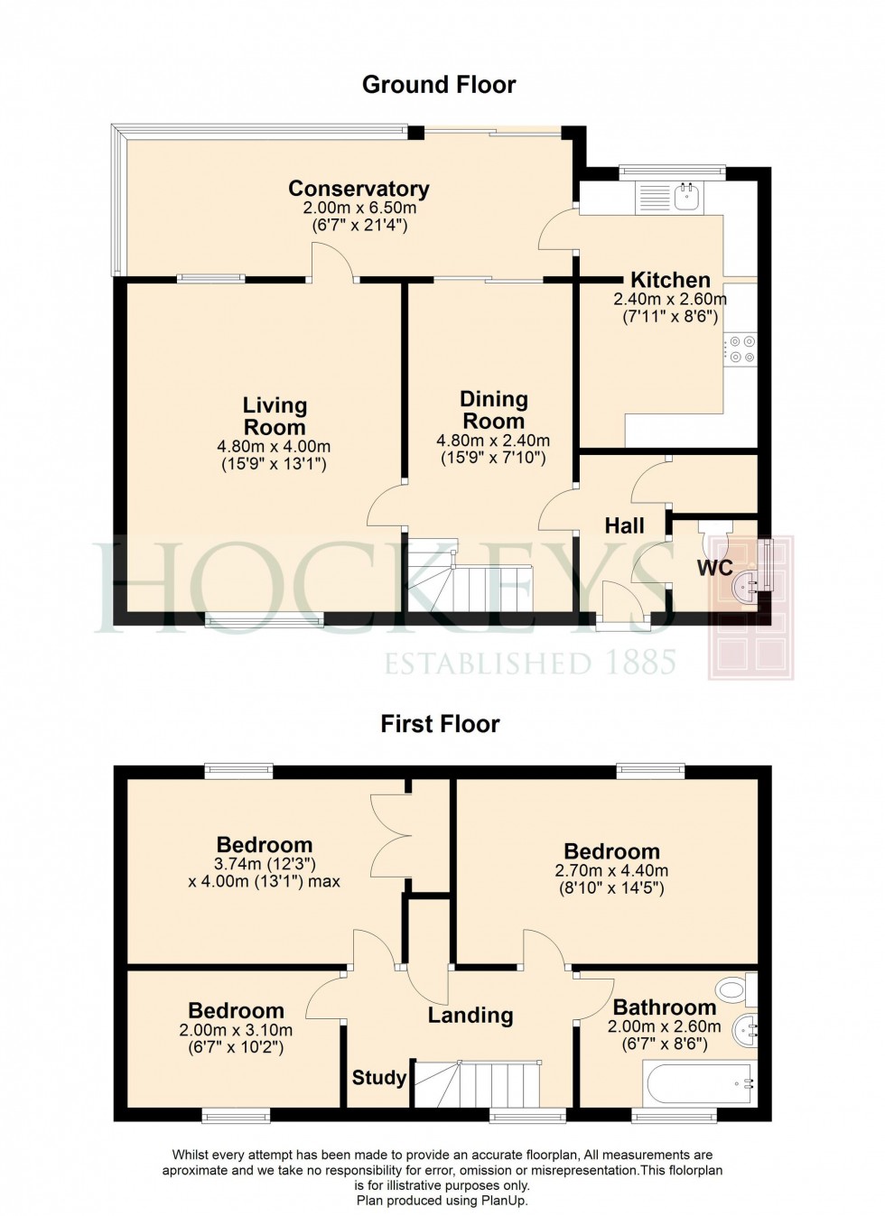 Floorplan for Vincent Close, Newmarket, CB8