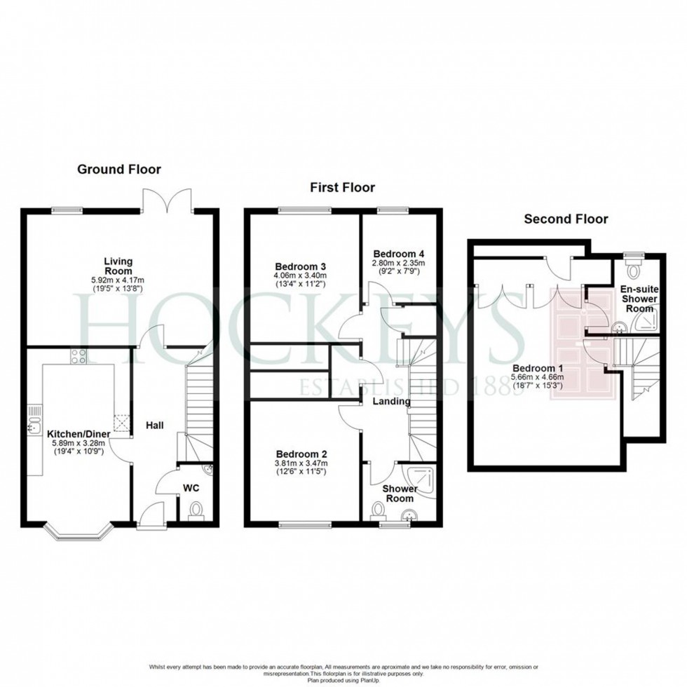 Floorplan for Hampton Close, Fenstanton, PE28