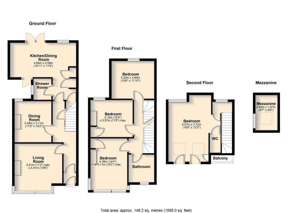 Floorplan for Hardwick Street, Cambridge, CB3