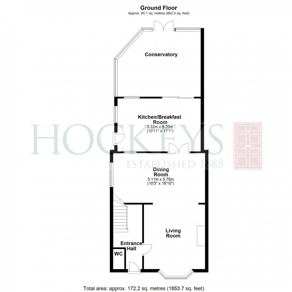 Floorplan for Howard Road, Cambridge, CB5