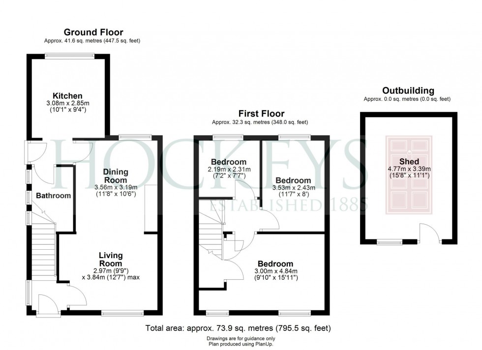 Floorplan for Linden Close, Cambridge, CB4